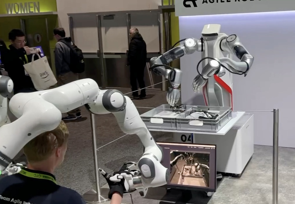 Agile Robots cooking demo